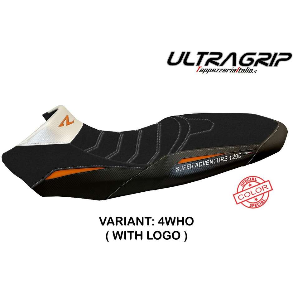 TPZ Italia Seat Cover Specific for KTM 1290 Super Adventure R 2017 - 2020 Model Vessy Special Color Ultragrip