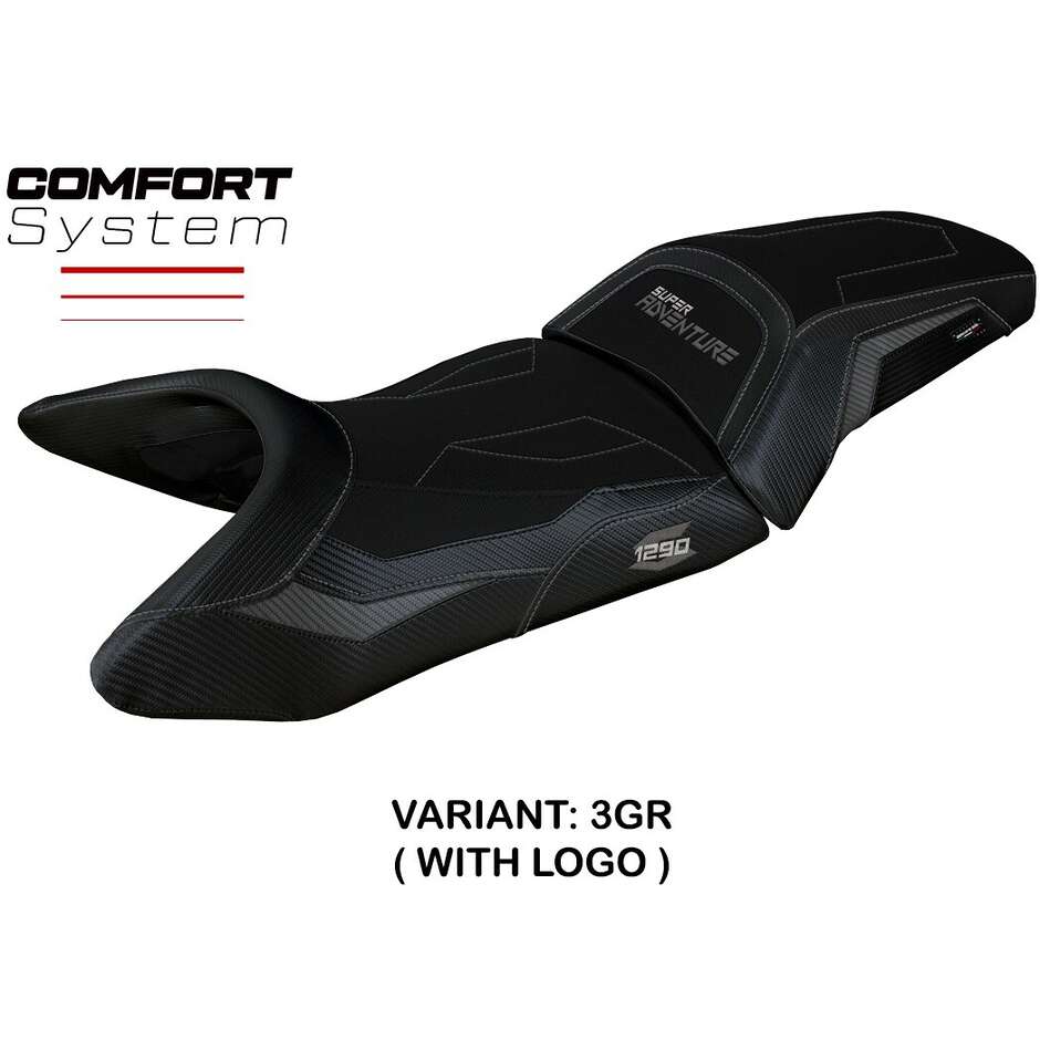TPZ Italia Seat Cover Specific for KTM 1290 Super Adventure S 2021 - 2024 Lumiar Comfort System Model