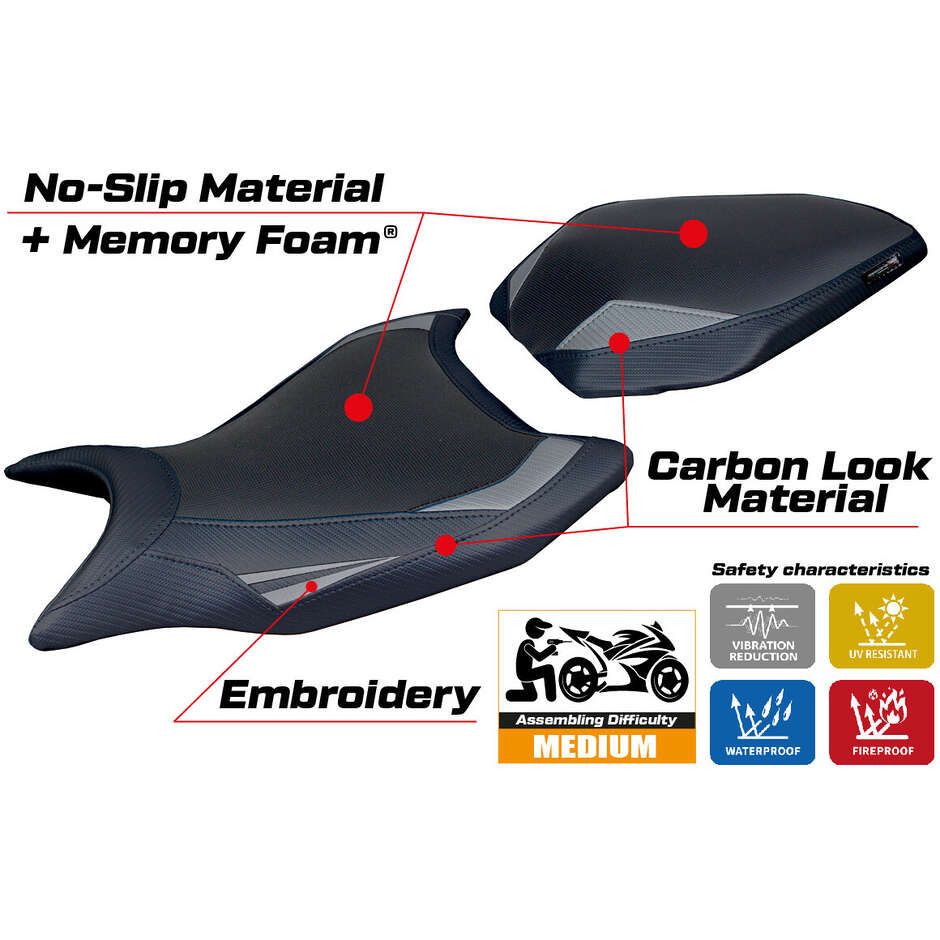 TPZ Italia Seat Cover Specific for KTM 990 Duke 2024-2025 Model Cannes Comfort System