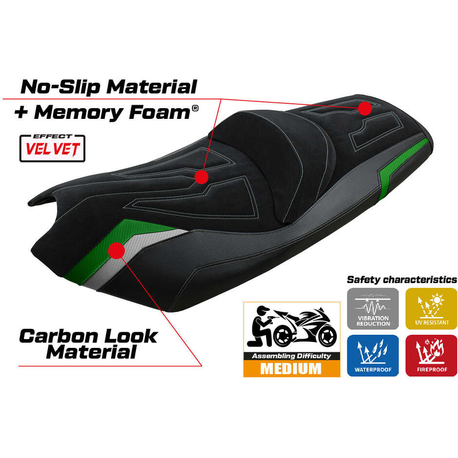 TPZ Italia Seat Cover Specific for Kymco AK 550 2017 - 2024 Model Rajka Comfort System