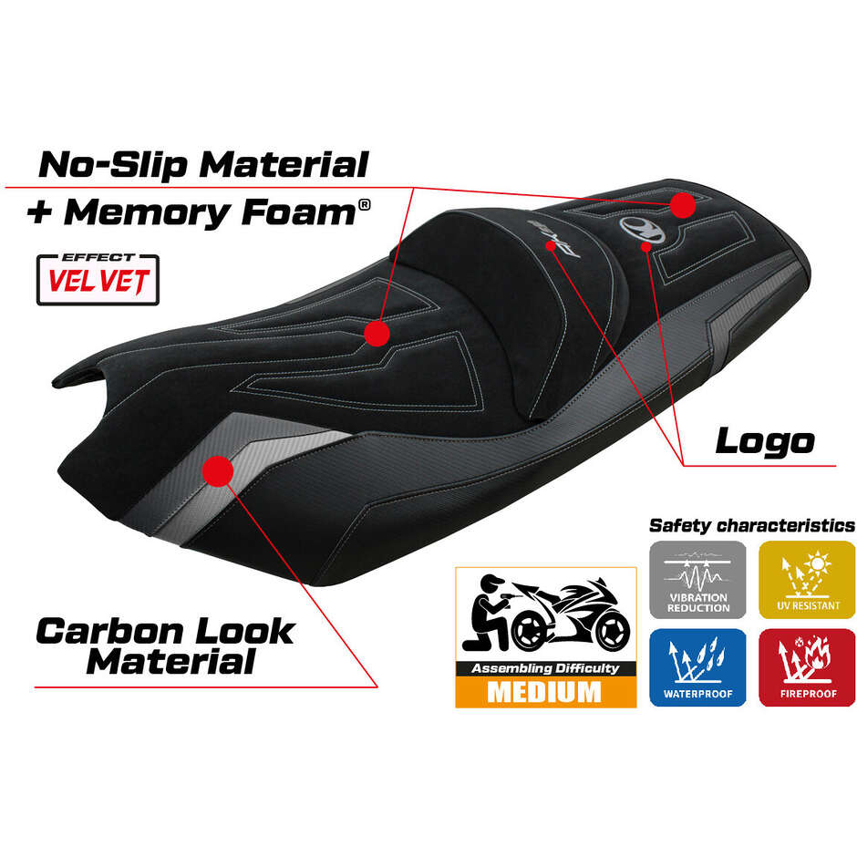 TPZ Italia Seat Cover Specific for Kymco AK 550 2017 - 2024 Model Rajka Comfort System