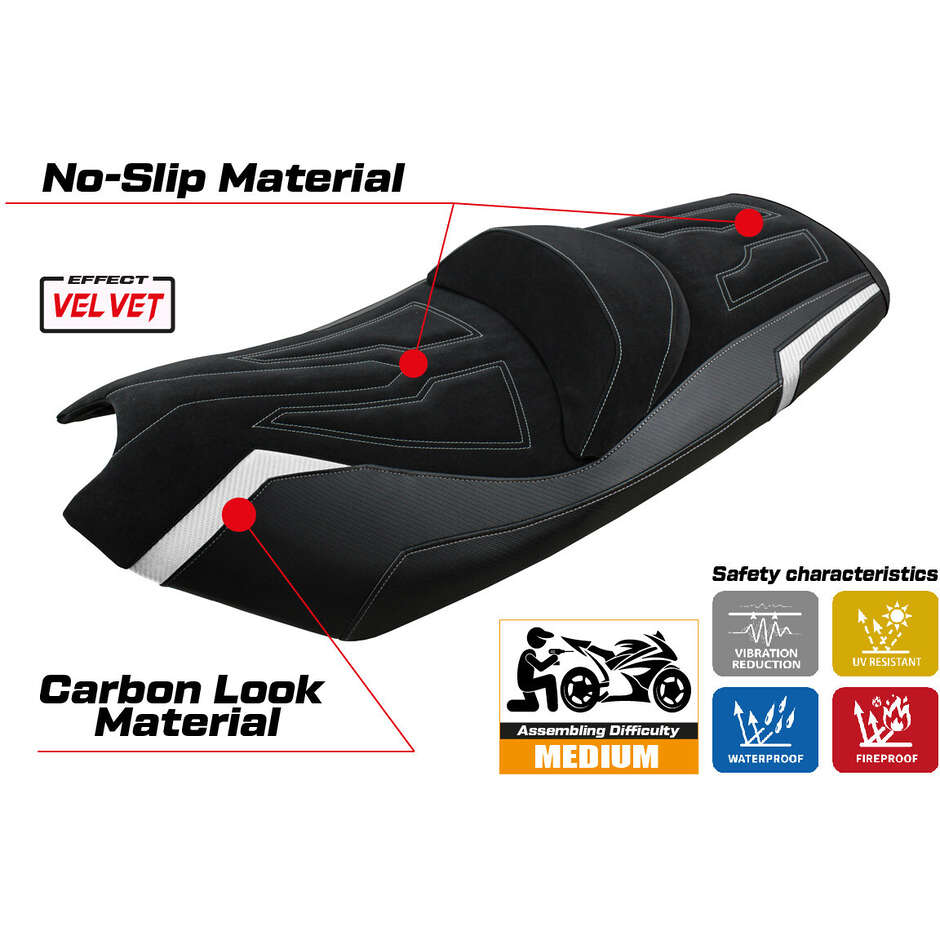 TPZ Italia Seat Cover Specific for Kymco AK 550 2017 - 2024 Rajka Model