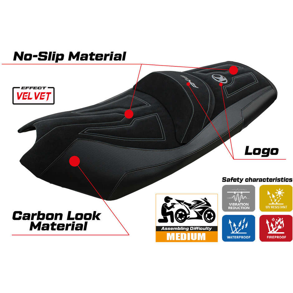 TPZ Italia Seat Cover Specific for Kymco AK 550 2017 - 2024 Rajka Model