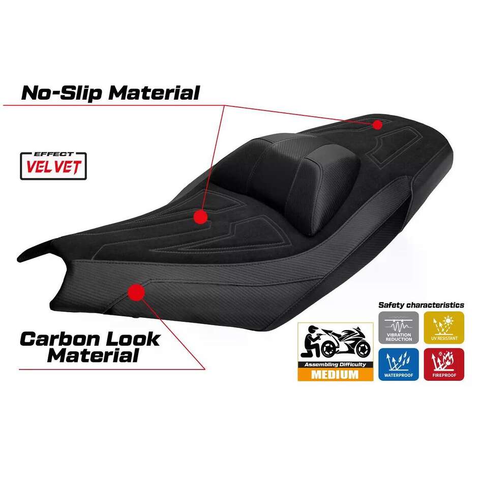 TPZ Italia Seat Cover Specific for Kymco AK 550 Premium 2023-2025 Datong Model