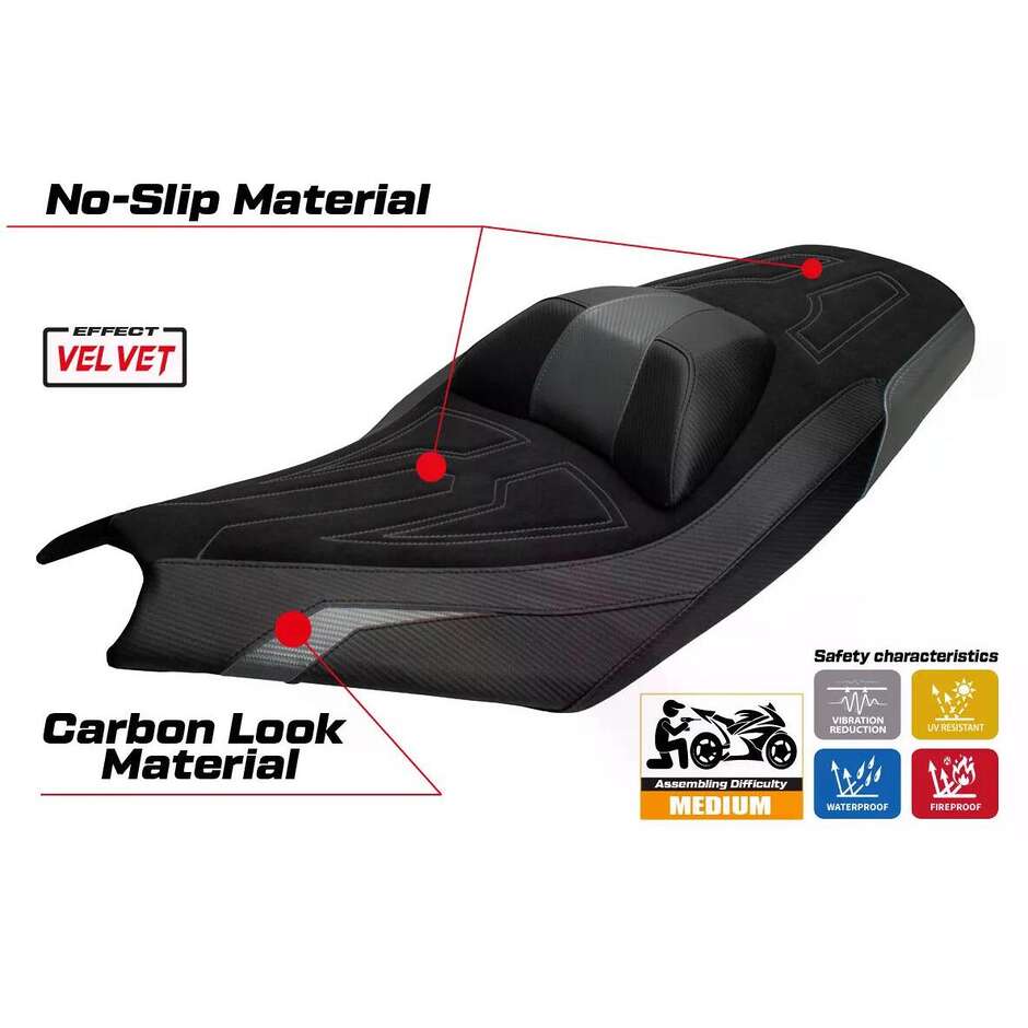 TPZ Italia Seat Cover Specific for Kymco AK 550 Premium 2023-2025 Datong Model