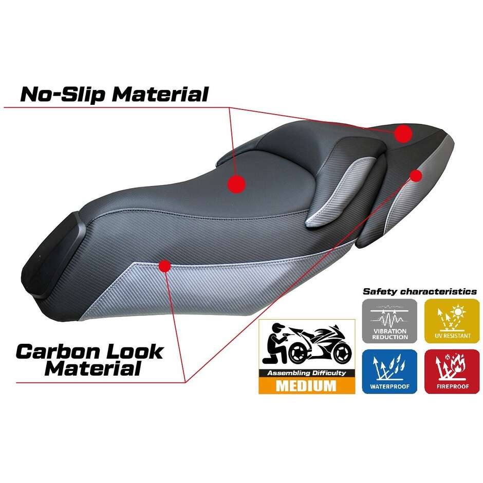 TPZ Italia Seat Cover Specific for Kymco XCITING 400 S 2019-2024 Yunlin Model
