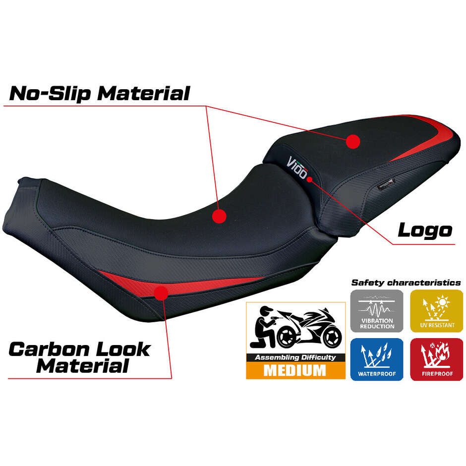 TPZ Italia Seat Cover Specific for Moto Guzzi V100 Mandello 2022-2025 Misano Model