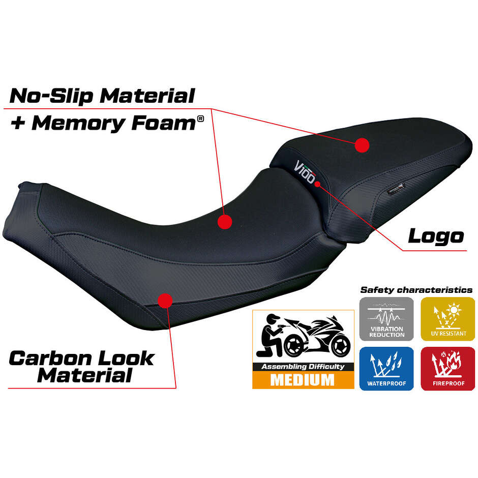 TPZ Italia Seat Cover Specific for Moto Guzzi V100 Mandello 2022-2025 Model Misano Comfort System