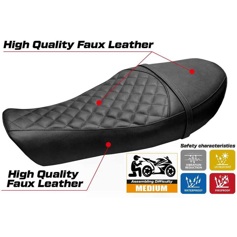 TPZ Italia Seat Cover Specific for Moto Guzzi V9 Roamer 2016-2024 Aversa Model