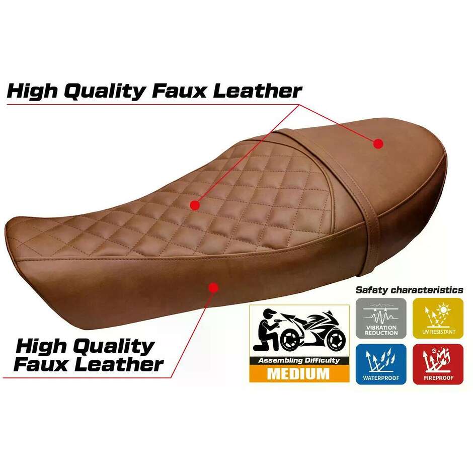 TPZ Italia Seat Cover Specific for Moto Guzzi V9 Roamer 2016-2024 Aversa Model