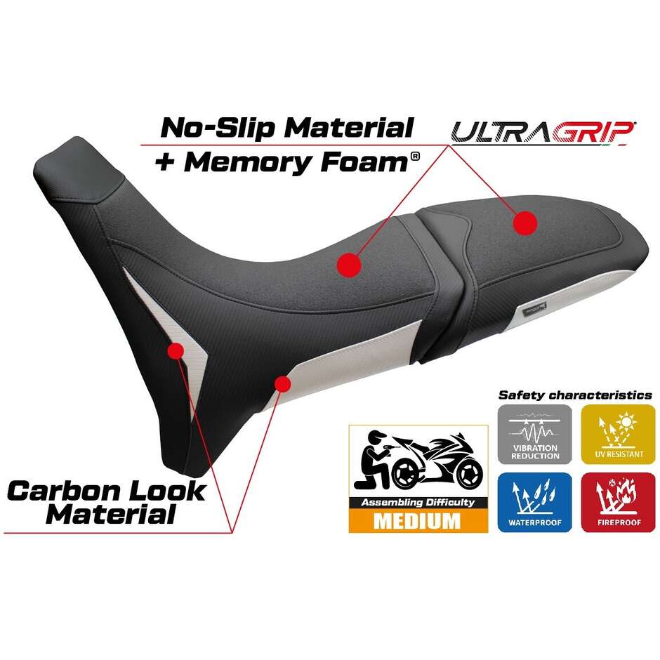 TPZ Italia Seat Cover Specific for Moto Morini X-Cape 700 2025 - 2026 Rieti Model Ultragrip Comfort System