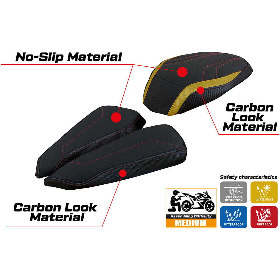 TPZ Italia Seat Cover Specific for MV Agusta Brutale 1000 RR 2020-2025 Model Adai Ultragrip