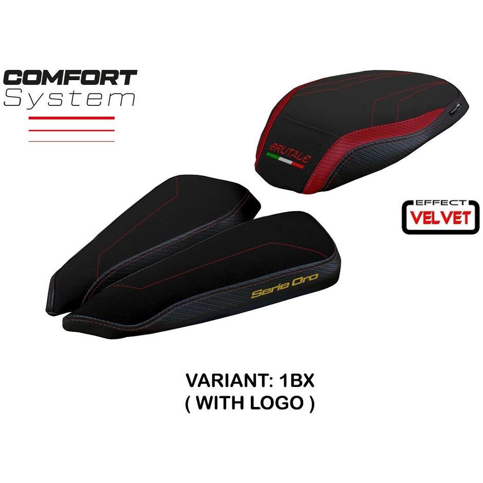 TPZ Italia Seat Cover Specific for MV Agusta Brutale 1000 RR 2020-2025 Model Adai Velvet Comfort System