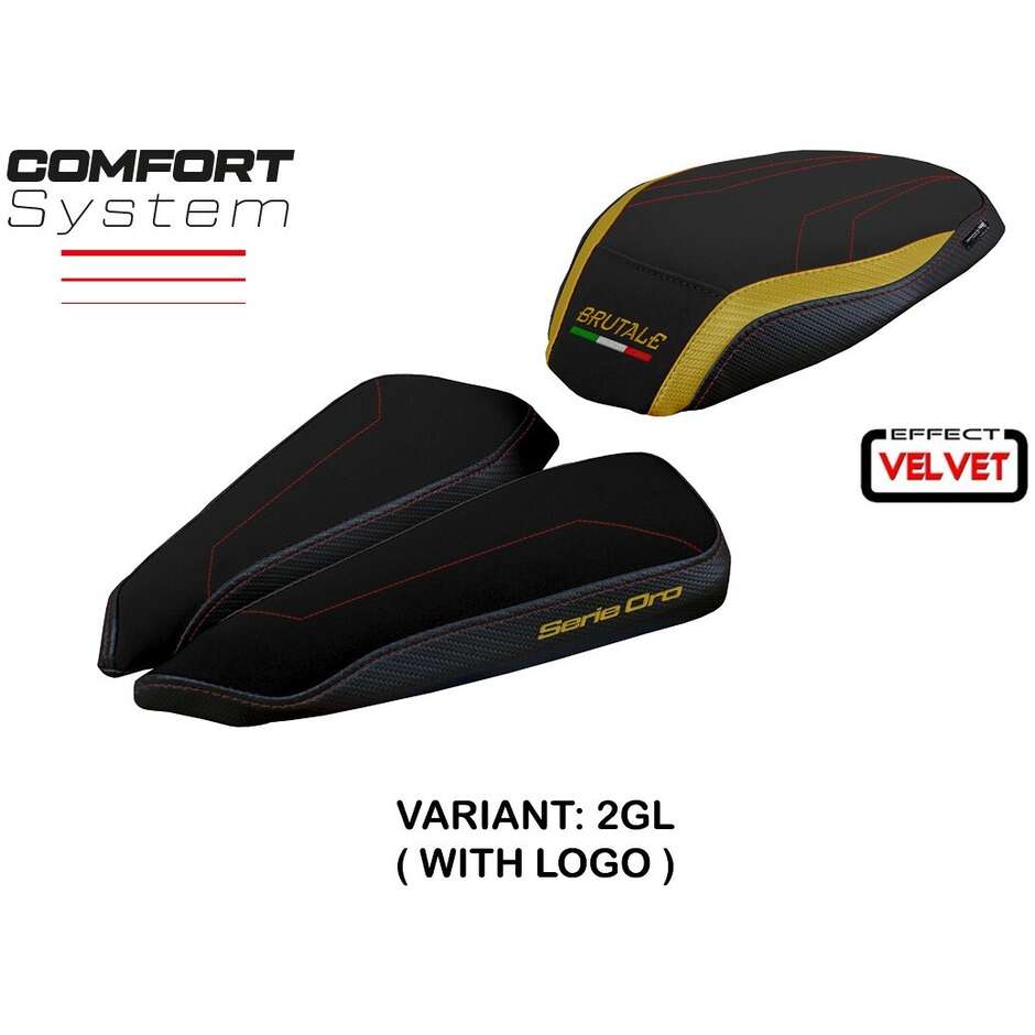 TPZ Italia Seat Cover Specific for MV Agusta Brutale 1000 RR 2020-2025 Model Adai Velvet Comfort System