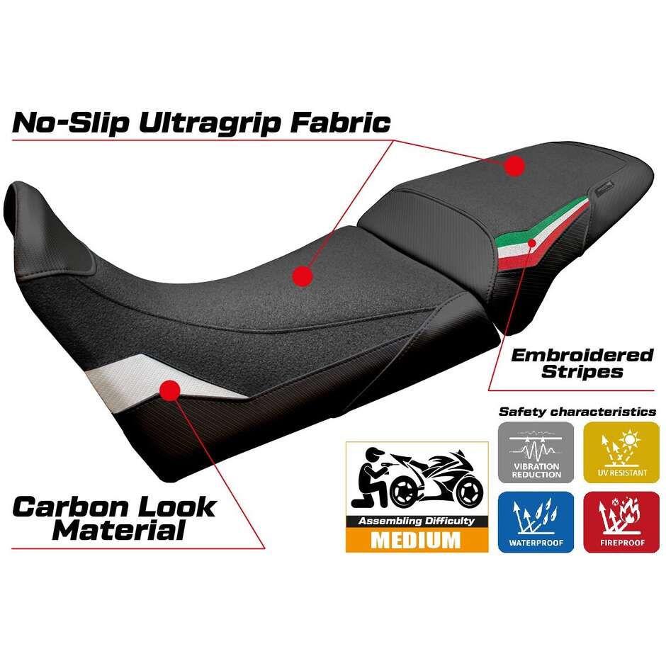 TPZ Italia Seat Cover Specific for MV Agusta Enduro Veloce 2024 - 2025 Model Hajek Ultragrip