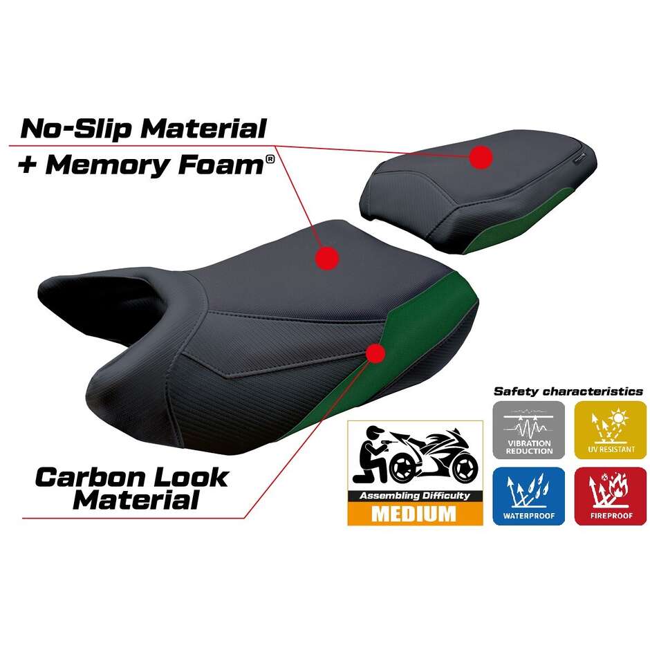 TPZ Italia Seat Cover Specific for QJ Motor SRT 800 X / S / SX 2023-2025 Model Wuhai Comfort System