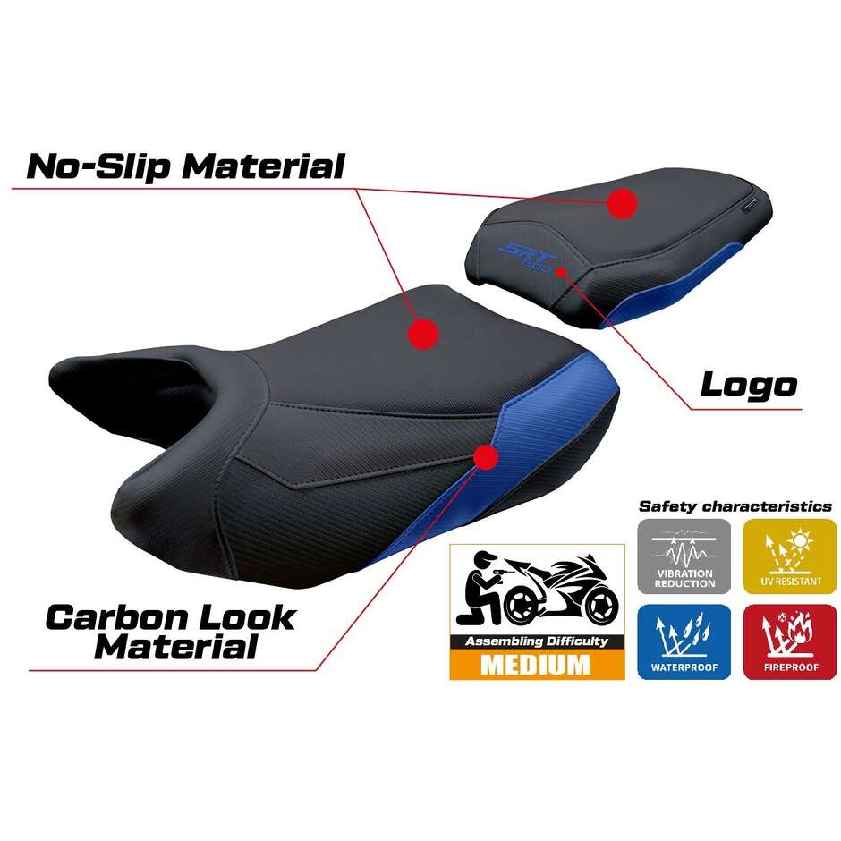 TPZ Italia Seat Cover Specific for QJ Motor SRT 800 X / S / SX 2023-2025 Wuhai Model