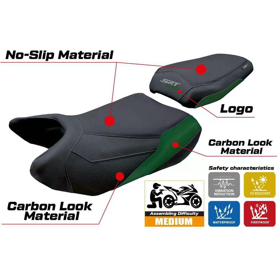 TPZ Italia Seat Cover Specific for QJ Motor SRT 900 SX 2025-2026 Xiamen Model