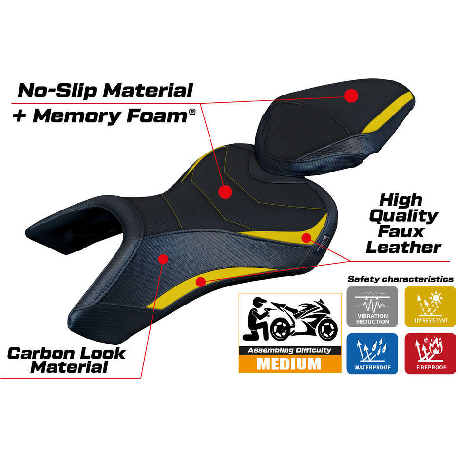 TPZ Italia Seat Cover Specific for Suzuki GSX 8S / 8R 2023-2025 Model Niigata Comfort System