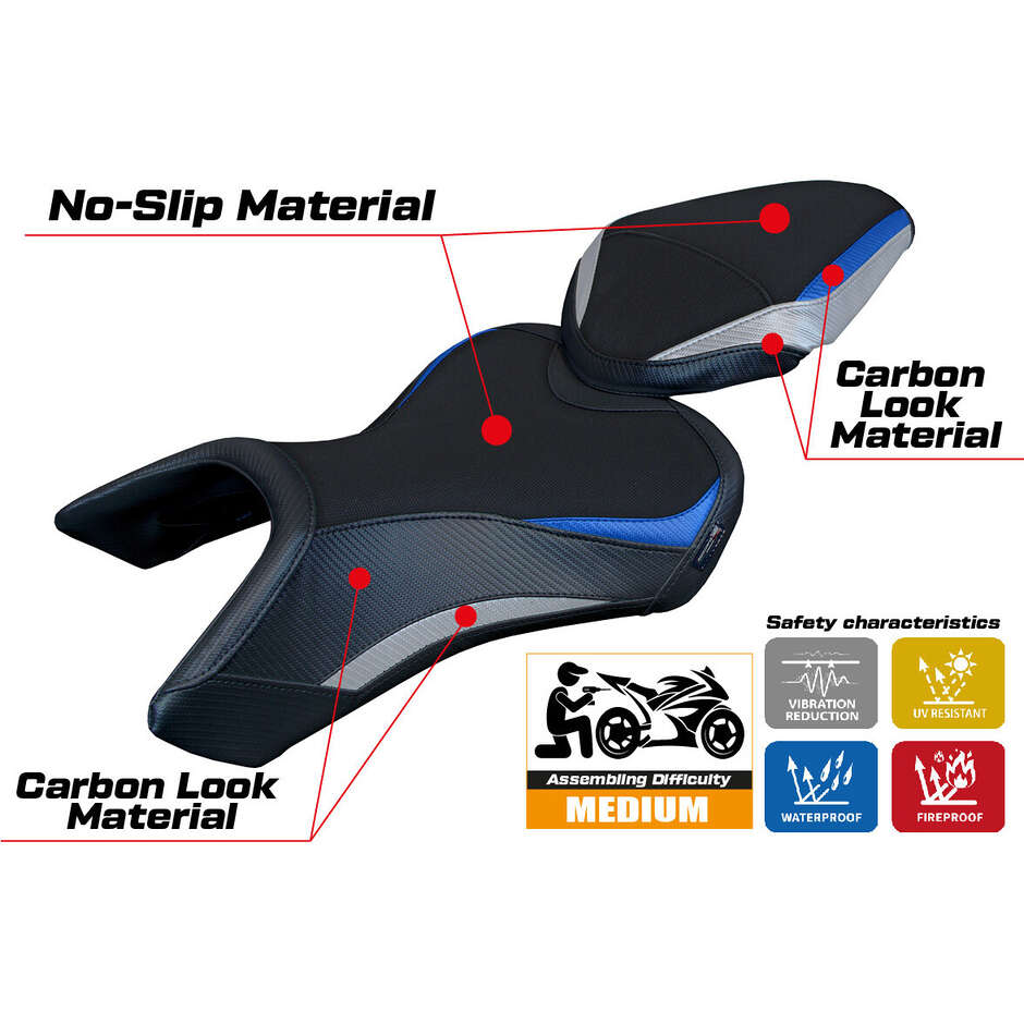 TPZ Italia Seat Cover Specific for Suzuki GSX 8S / 8R 2023-2025 Niigata Model