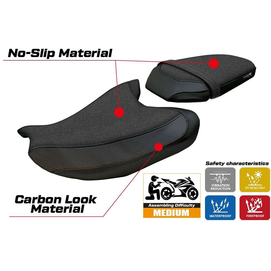 TPZ Italia Seat Cover Specific for the 2025 Yamaha MT-07 Fukaya Ultragrip Model