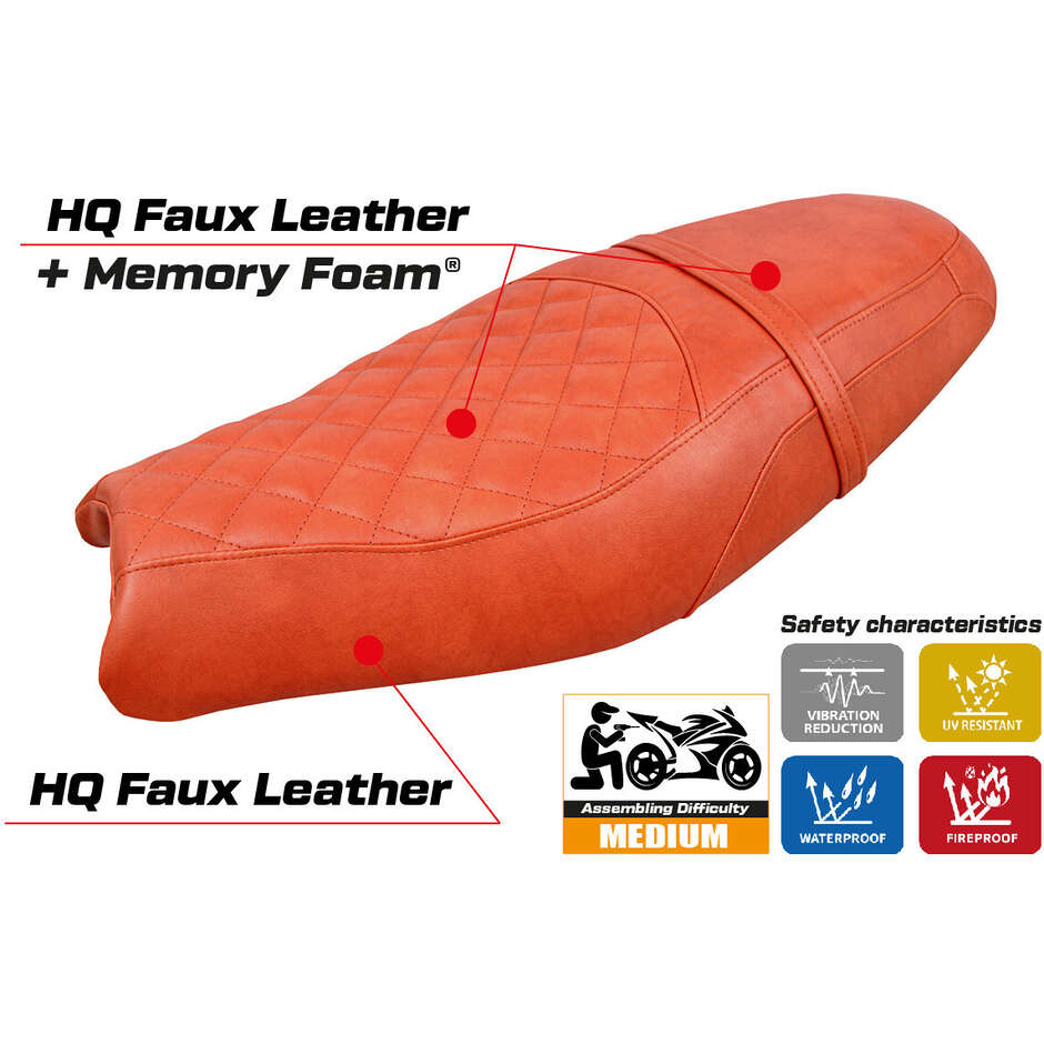 TPZ Italia Seat Cover Specific for the Triumph Speed Twin 2019-2025 Model Wembley Comfort System