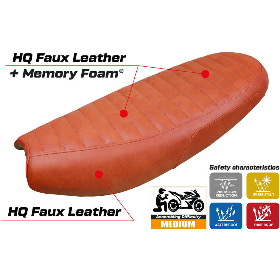 TPZ Italia Seat Cover Specific for Triumph Scrambler 1200 2019-2025 Model Hull Comfort System