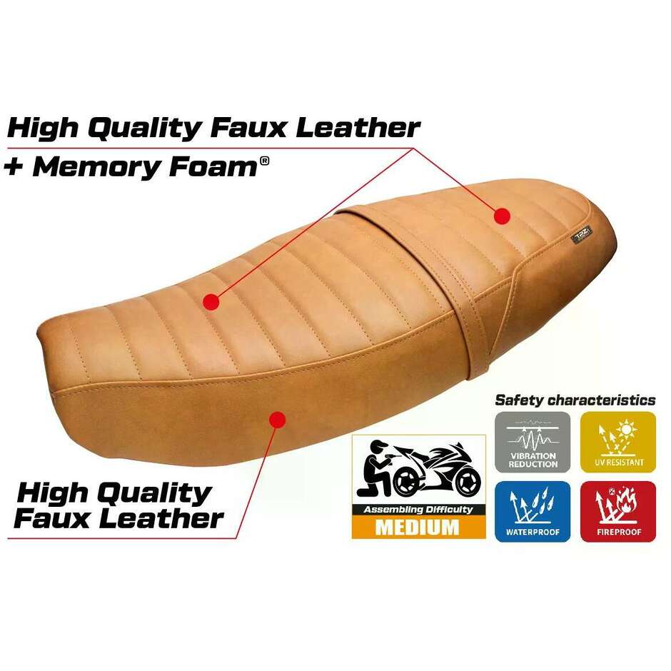 TPZ Italia Seat Cover Specific for Triumph Speed Twin 1200 2019-2026 Model Bomlo Comfort System