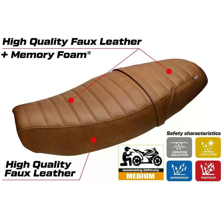TPZ Italia Seat Cover Specific for Triumph Speed Twin 1200 2019-2026 Model Bomlo Comfort System