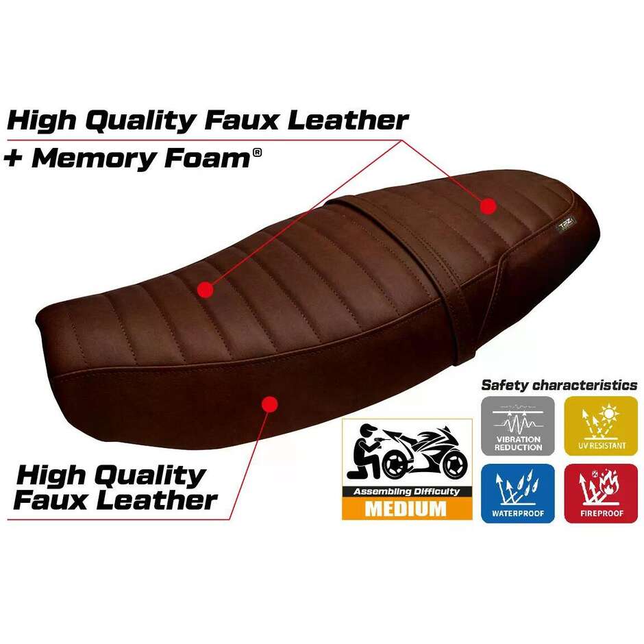 TPZ Italia Seat Cover Specific for Triumph Speed Twin 1200 2019-2026 Model Bomlo Comfort System