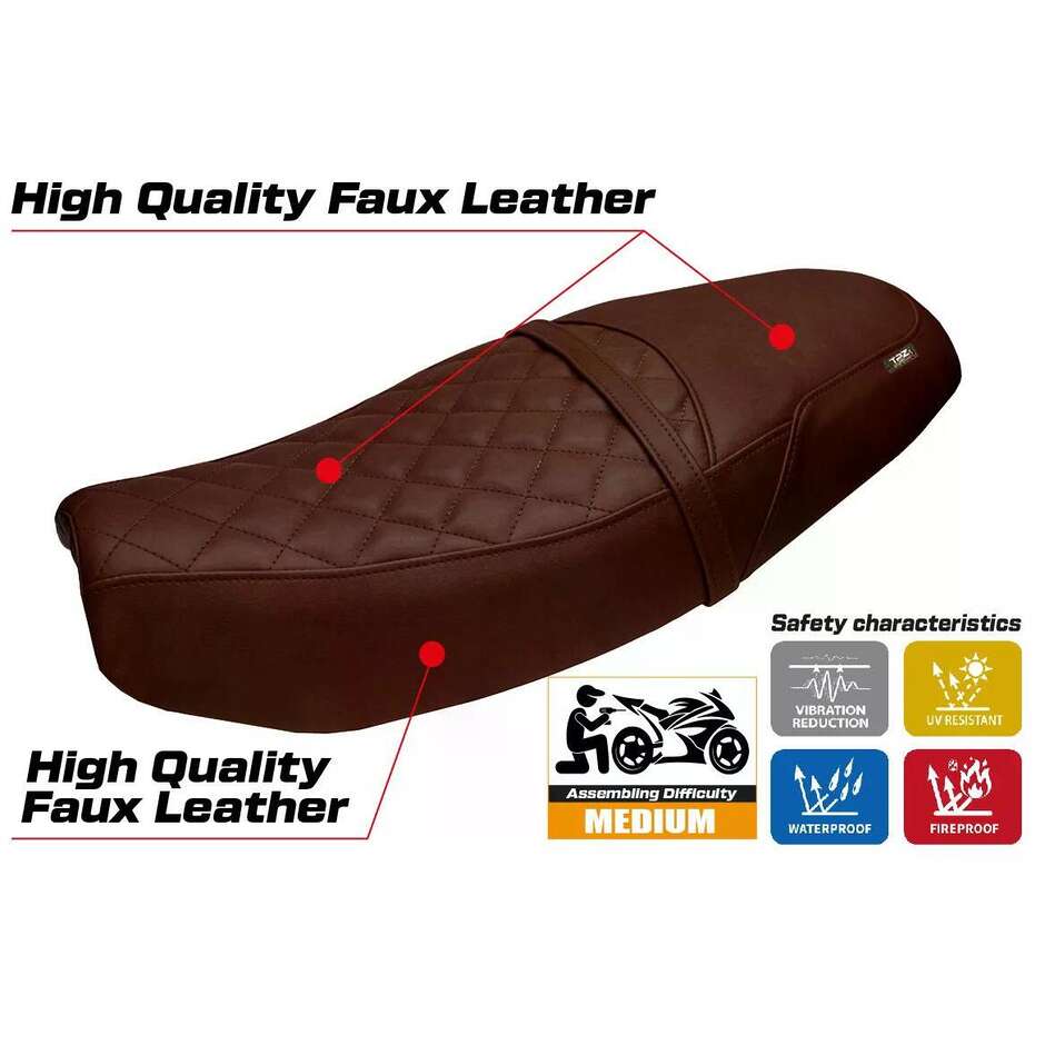 TPZ Italia Seat Cover Specific for Triumph Speed Twin 1200 2019-2026 Tamra Model