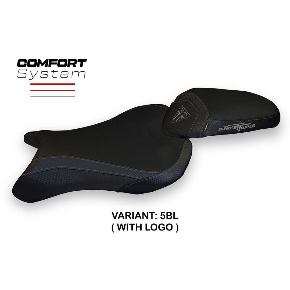 TPZ Italia Seat Cover Specific for Triumph Street Triple 2017 - 2022 Model Molina 1 Comfort System