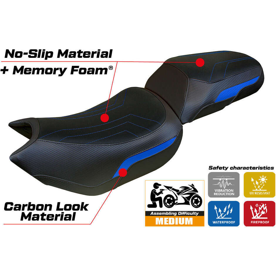 TPZ Italia Seat Cover Specific for Triumph Tiger 1200 2022-2025 Model Wales Comfort System