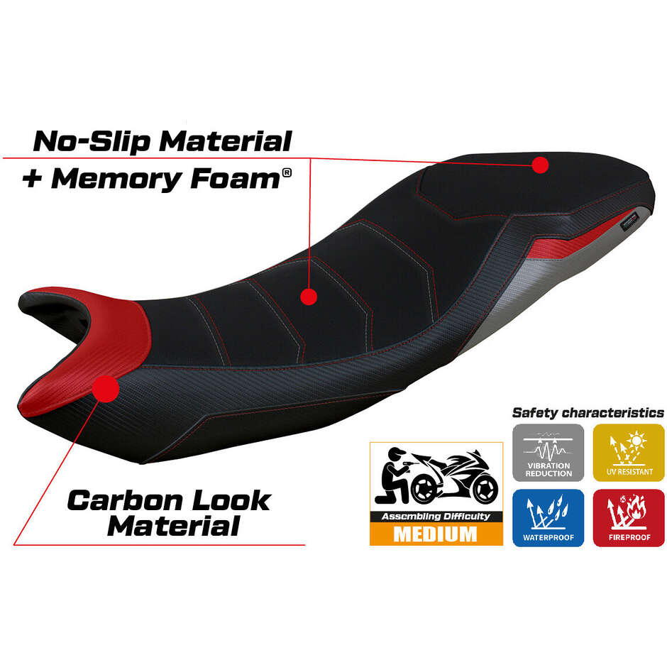TPZ Italia Seat Cover Specific for Triumph Tiger 660 2021-2025 Model Derry Comfort System