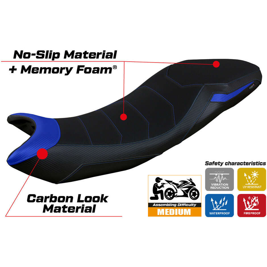 TPZ Italia Seat Cover Specific for Triumph Tiger 660 2021-2025 Model Derry Comfort System