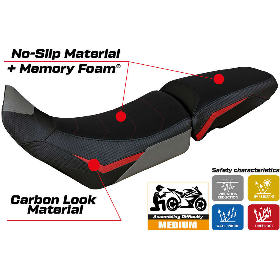 TPZ Italia Seat Cover Specific for Triumph Tiger 900 2020 - 2023 Model Dover Comfort System