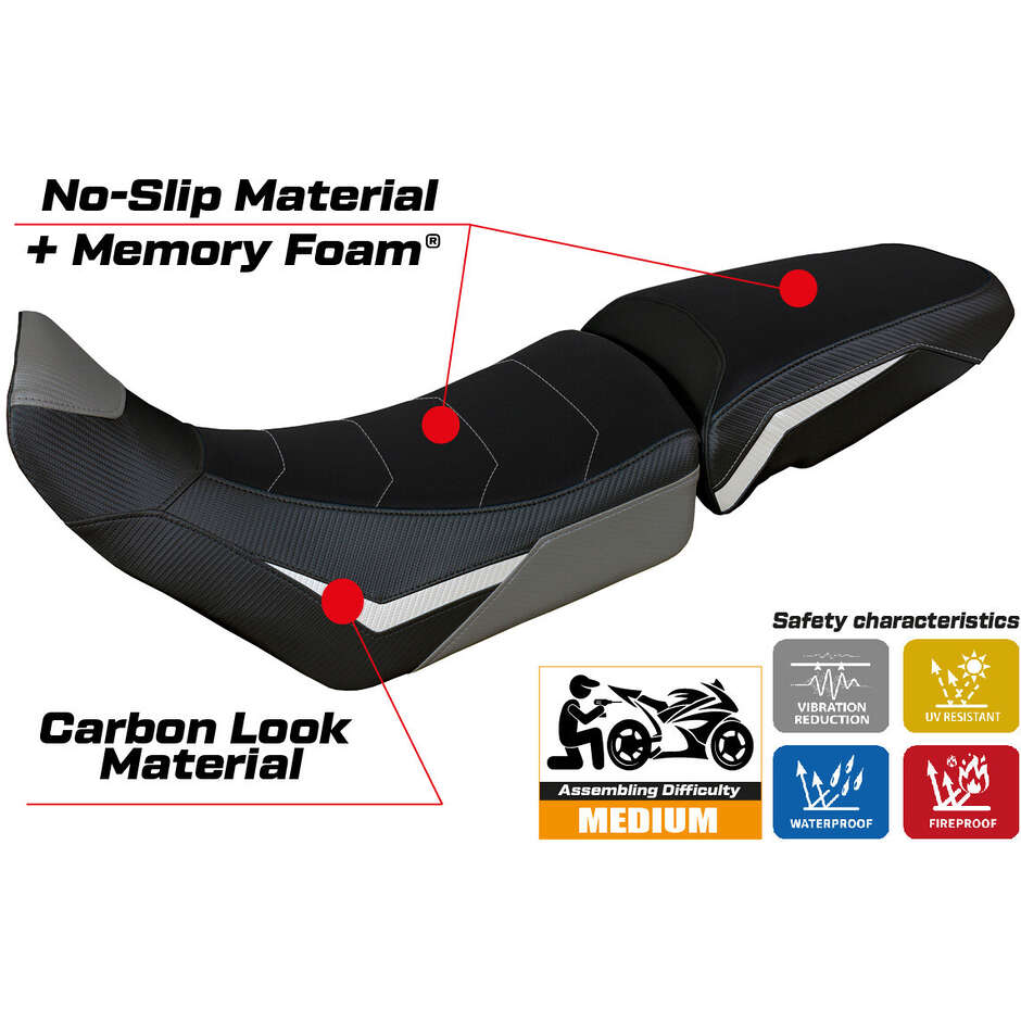 TPZ Italia Seat Cover Specific for Triumph Tiger 900 2020 - 2023 Model Dover Comfort System