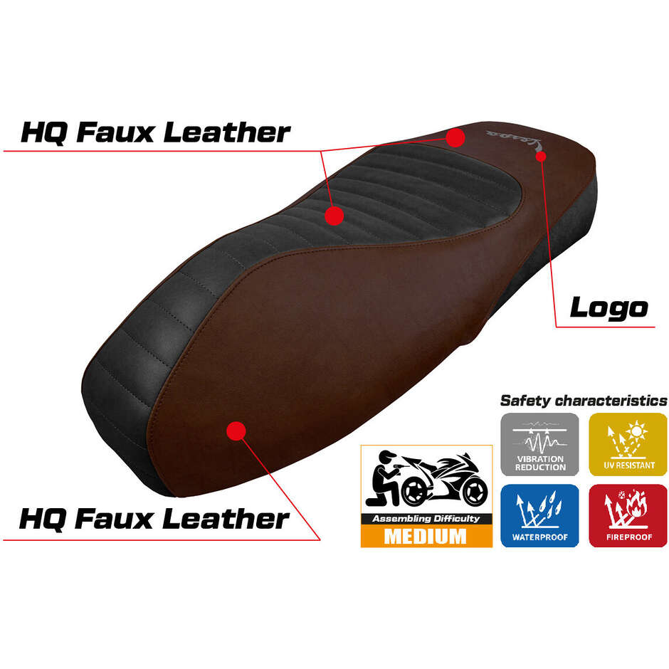 TPZ Italia Seat Cover Specific for Vespa GTS 125/150/300 2009 - 2024 Alicudi Model