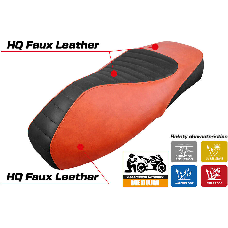 TPZ Italia Seat Cover Specific for Vespa GTS 125/150/300 2009 - 2024 Alicudi Model