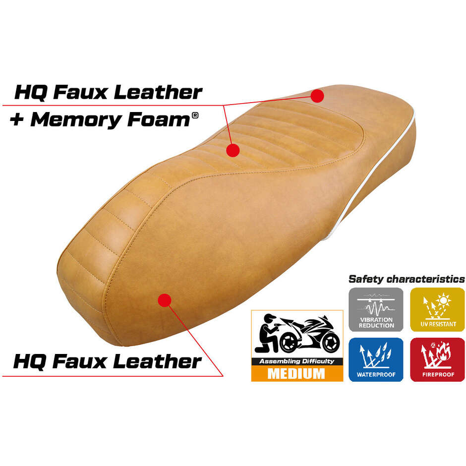 TPZ Italia Seat Cover Specific for Vespa GTS 125/150/300 2009 - 2024 Model Panarea Comfort System