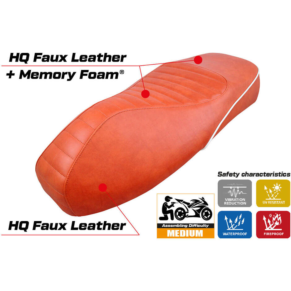 TPZ Italia Seat Cover Specific for Vespa GTS 125/150/300 2009 - 2024 Model Panarea Comfort System