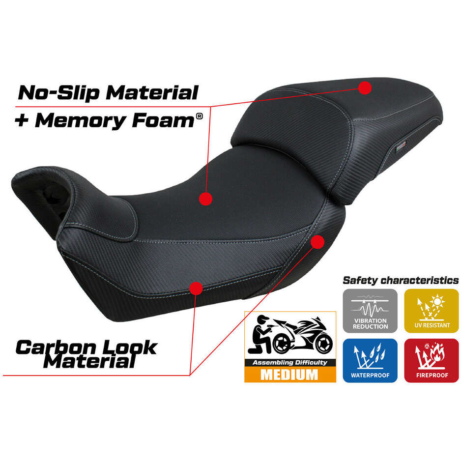 TPZ Italia Seat Cover Specific for Voge Valico 650 DSX 2021 - 2024 Rukla Comfort System Model