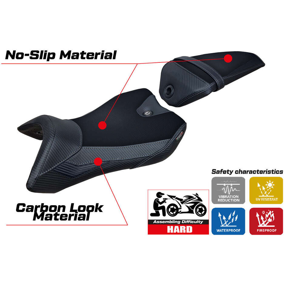 TPZ Italia Seat Cover Specific for Yamaha R125 2016 - 2018 Nashik Model