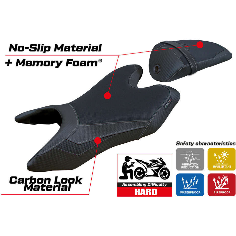 TPZ Italia Seat Cover Specific for Yamaha R125 2019 - 2022 Model Ashwy Comfort System