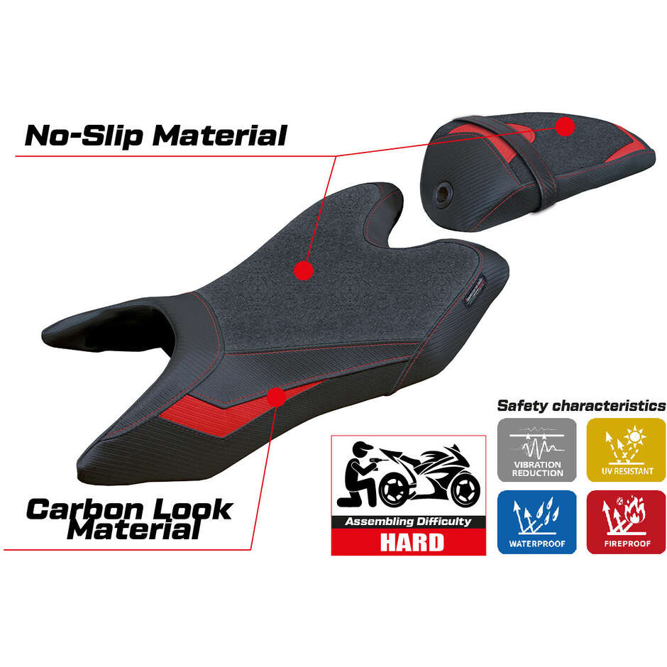 TPZ Italia Seat Cover Specific for Yamaha R125 2019 - 2022 Model Ashwy Ultragrip