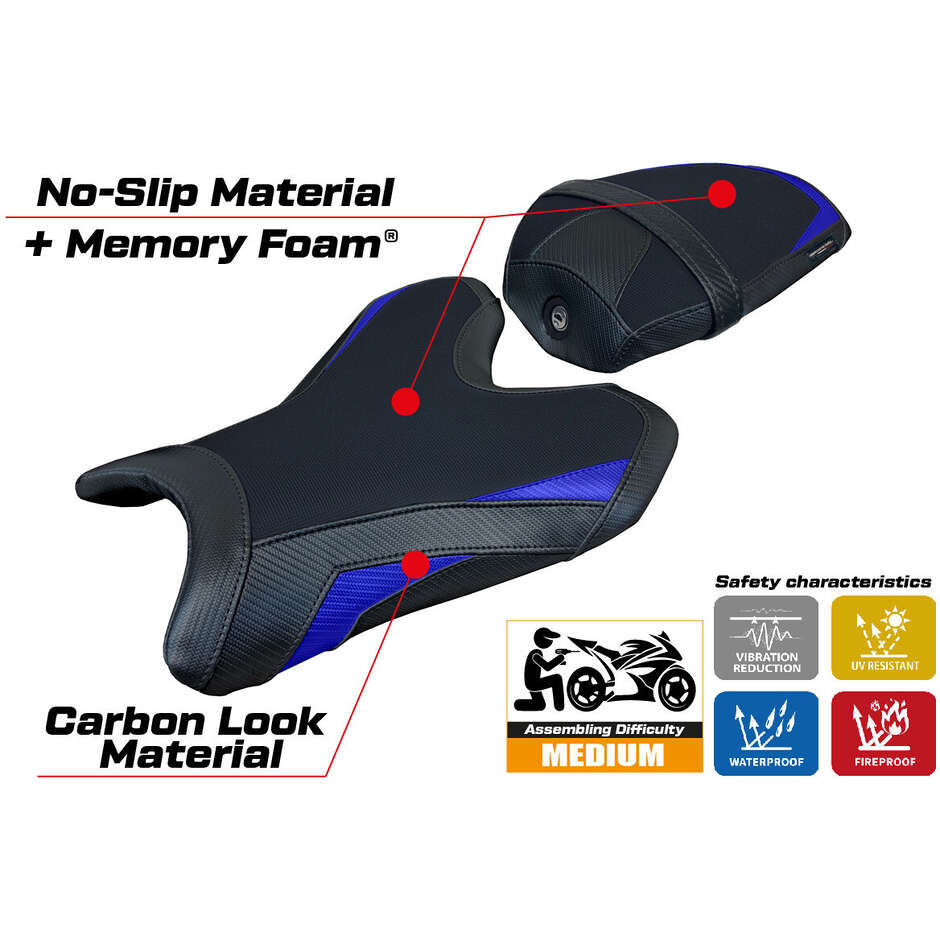 TPZ Italia Seat Cover Specific for Yamaha R125 2023 - 2025 Model Lier Comfort System