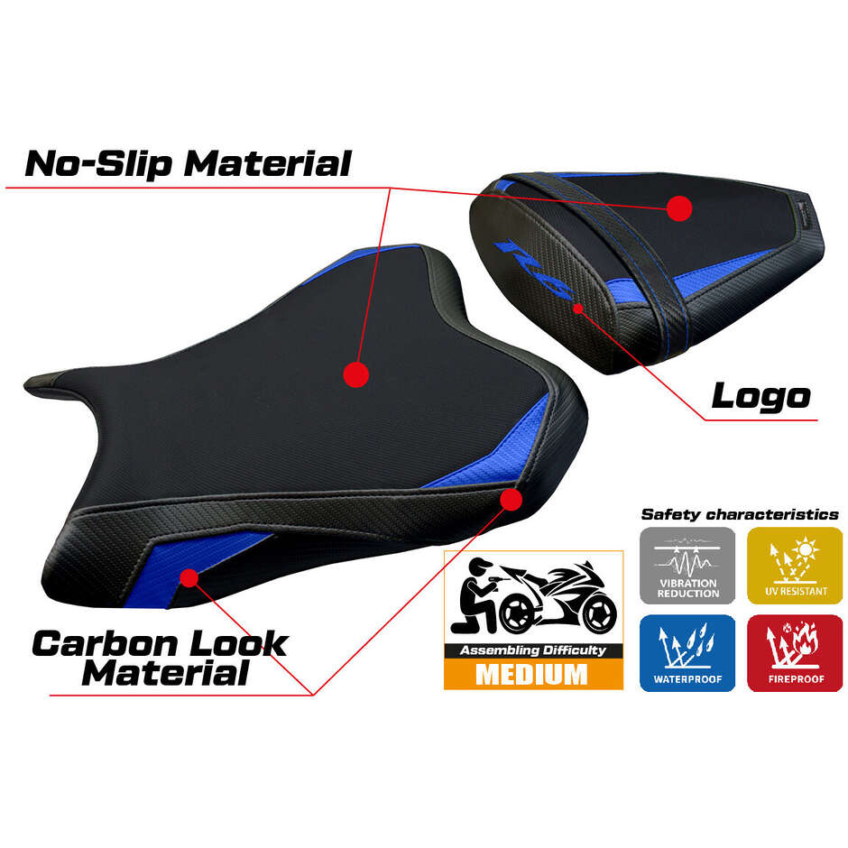 TPZ Italia Seat Cover Specific for Yamaha R6 2006 - 2007 Aichi Model