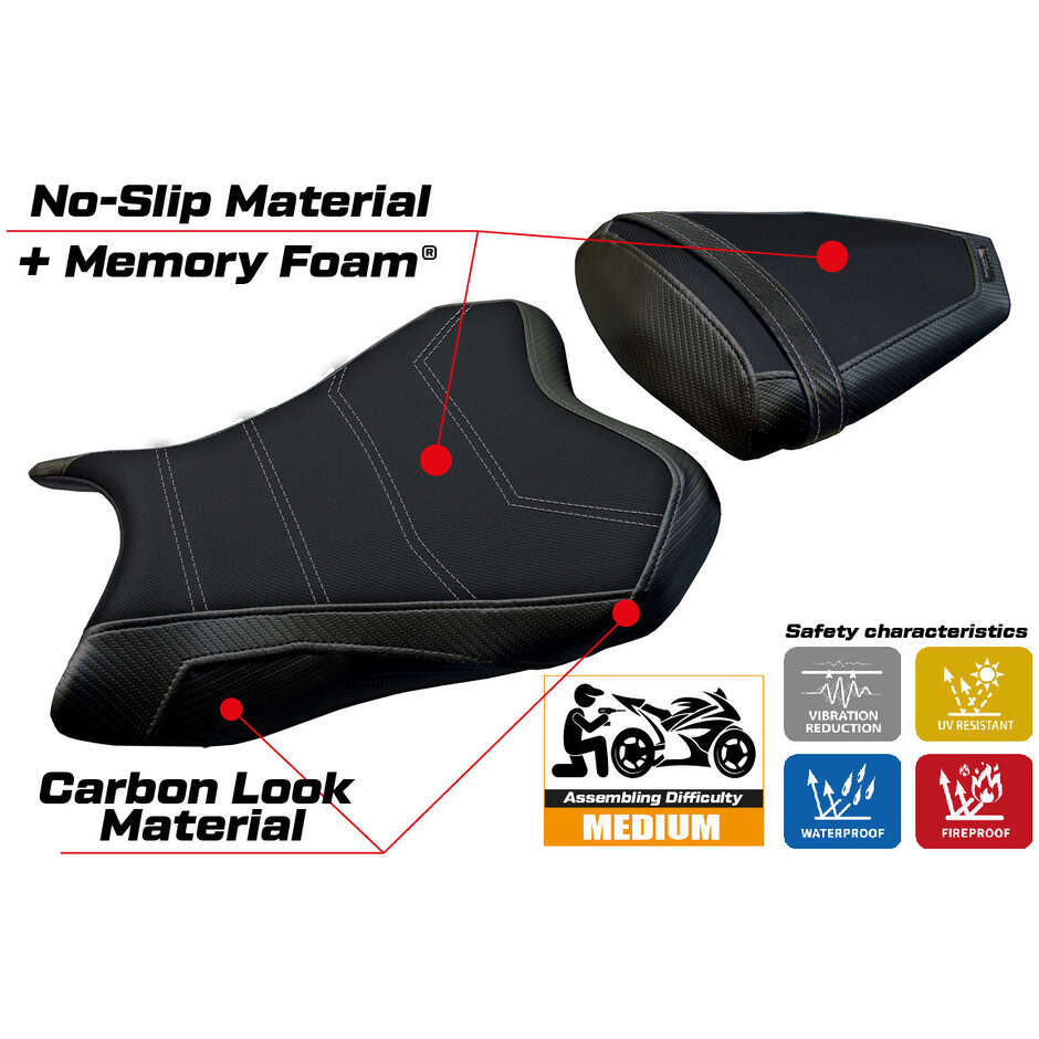 TPZ Italia Seat Cover Specific for Yamaha R6 2006 - 2007 Model Aichi Comfort System