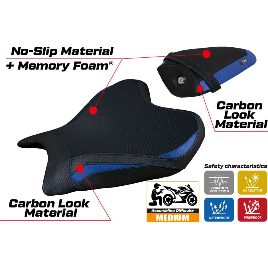 TPZ Italia Seat Cover Specific for Yamaha R7 2021-2025 Model Thera Comfort System