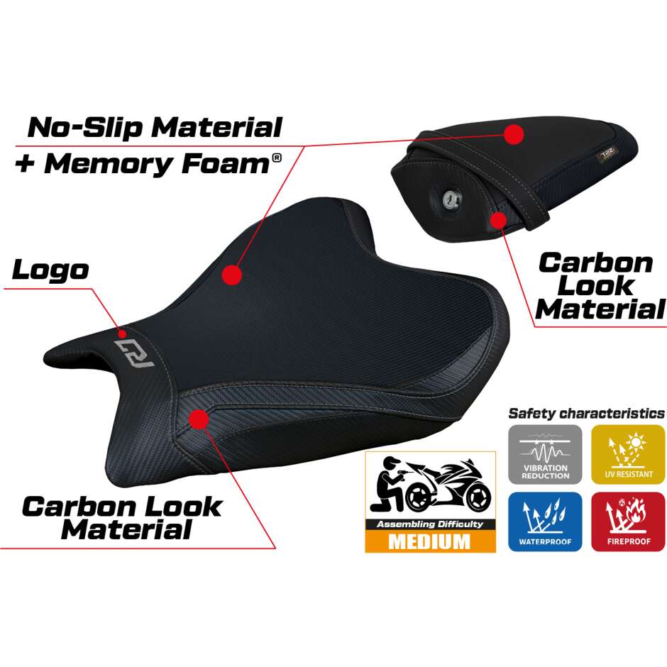 TPZ Italia Seat Cover Specific for Yamaha R7 2021-2025 Model Thera Comfort System